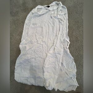 Nasty Gal white wrap tie cover up